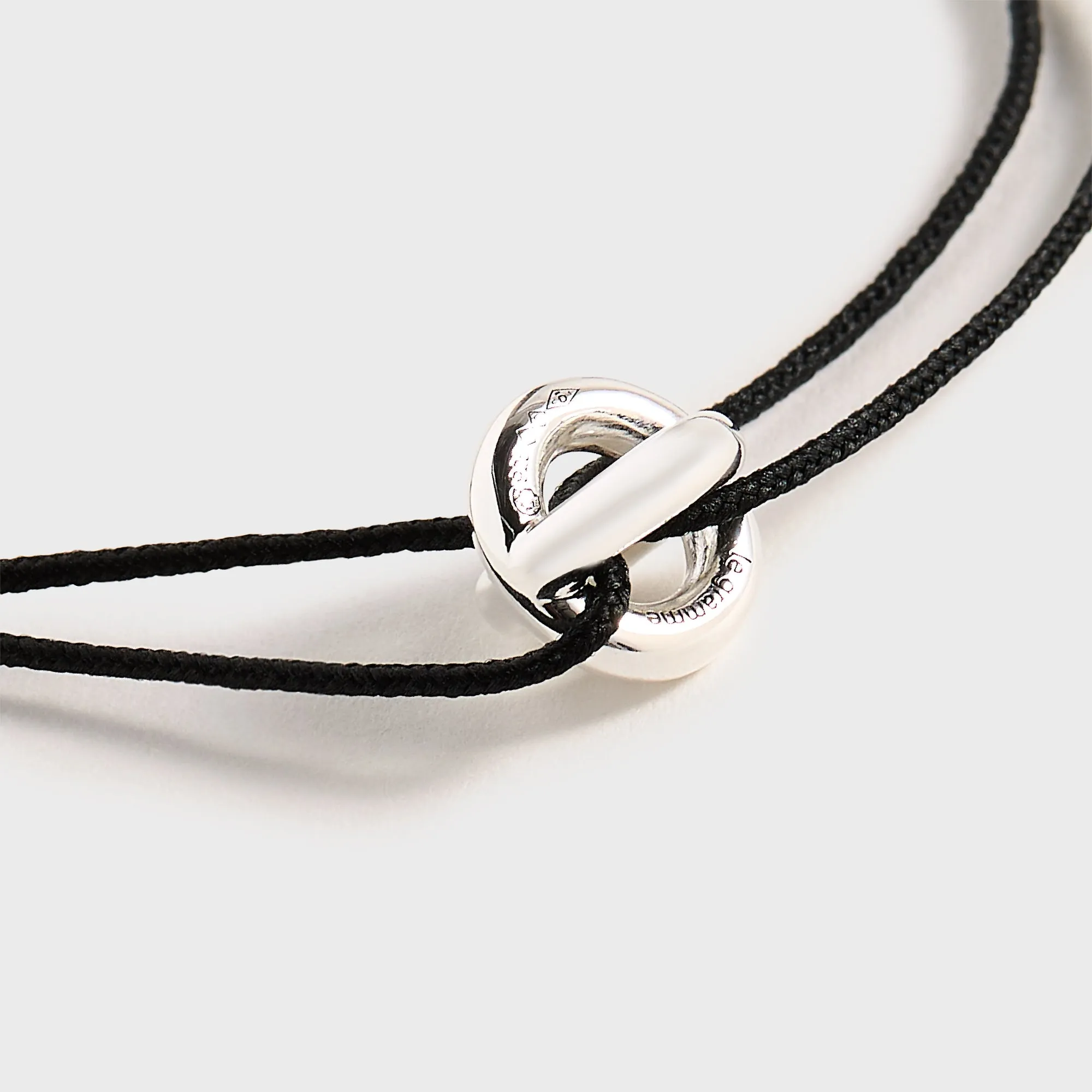 Le Gramme 3g Polished Sterling Silver Entrelacs Cord Bracelet - Gold / Silver sold by Kith product image thumbnail 2