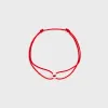 Le Gramme 1g Cord Bracelet Entrelacs Cord Bracelet - Red / Silver sold by Kith