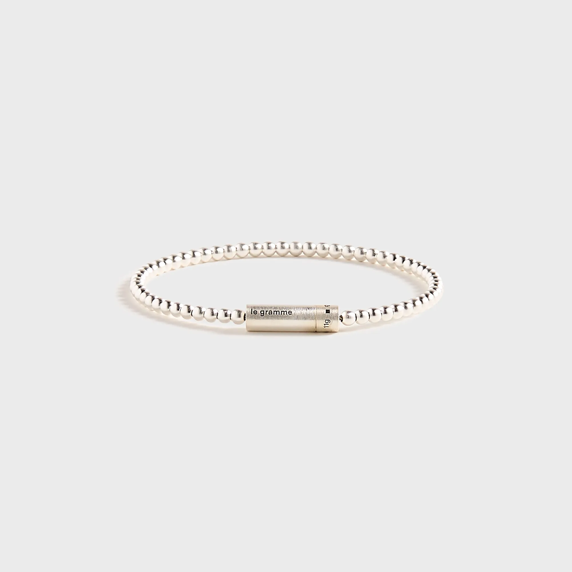 Le Gramme 11g Bead Bracelet - Silver sold by Kith