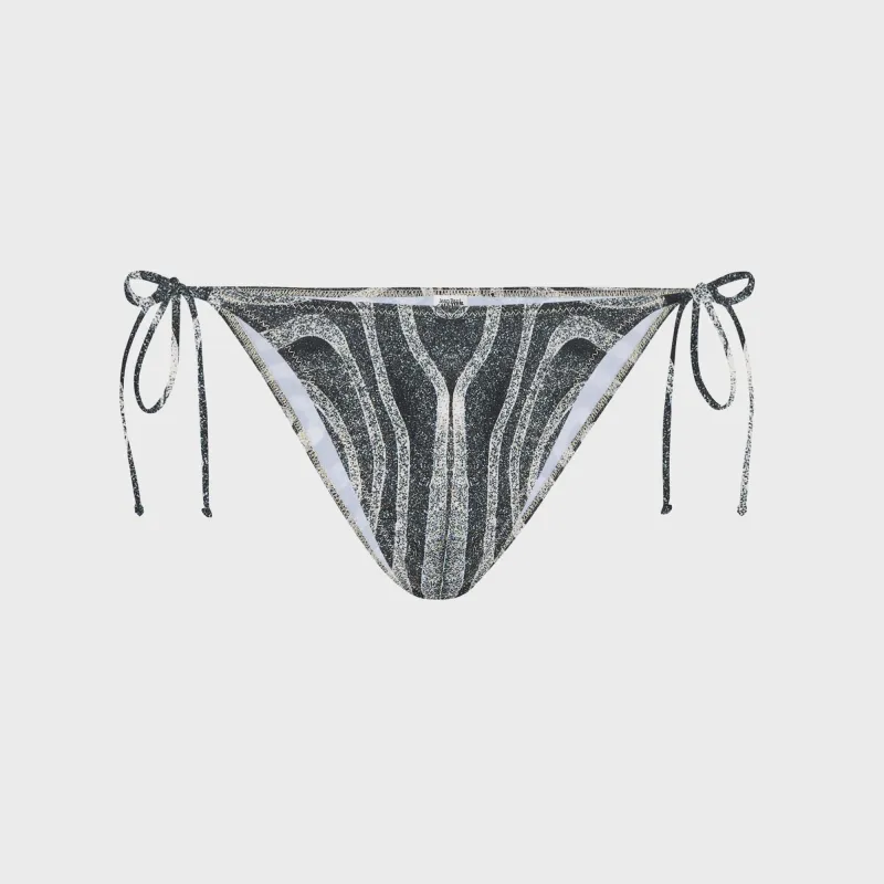 Jean Paul Gaultier Bikini Bottom Printed  Spiral - Black sold by Kith