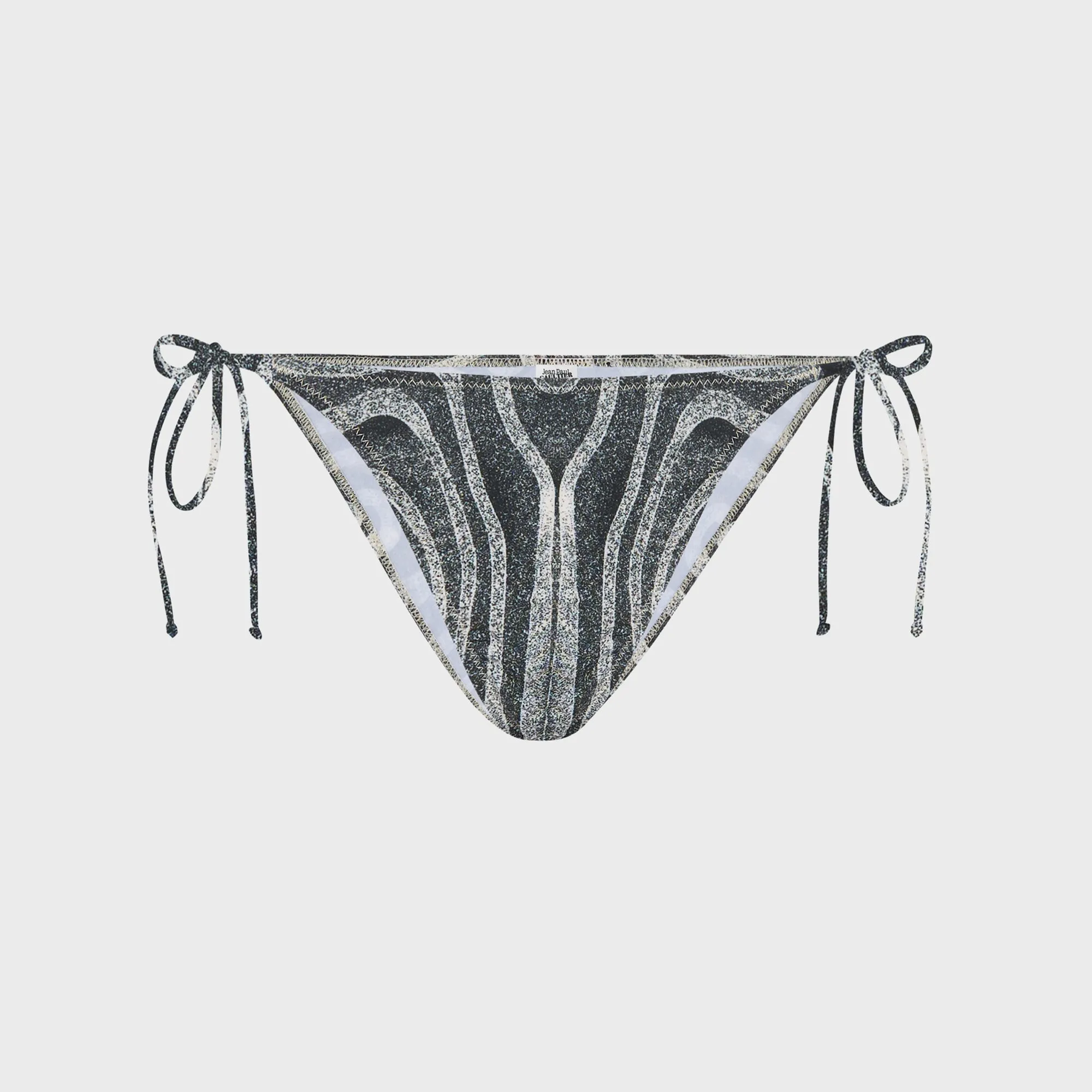 Jean Paul Gaultier Bikini Bottom Printed Spiral - Black sold by Kith