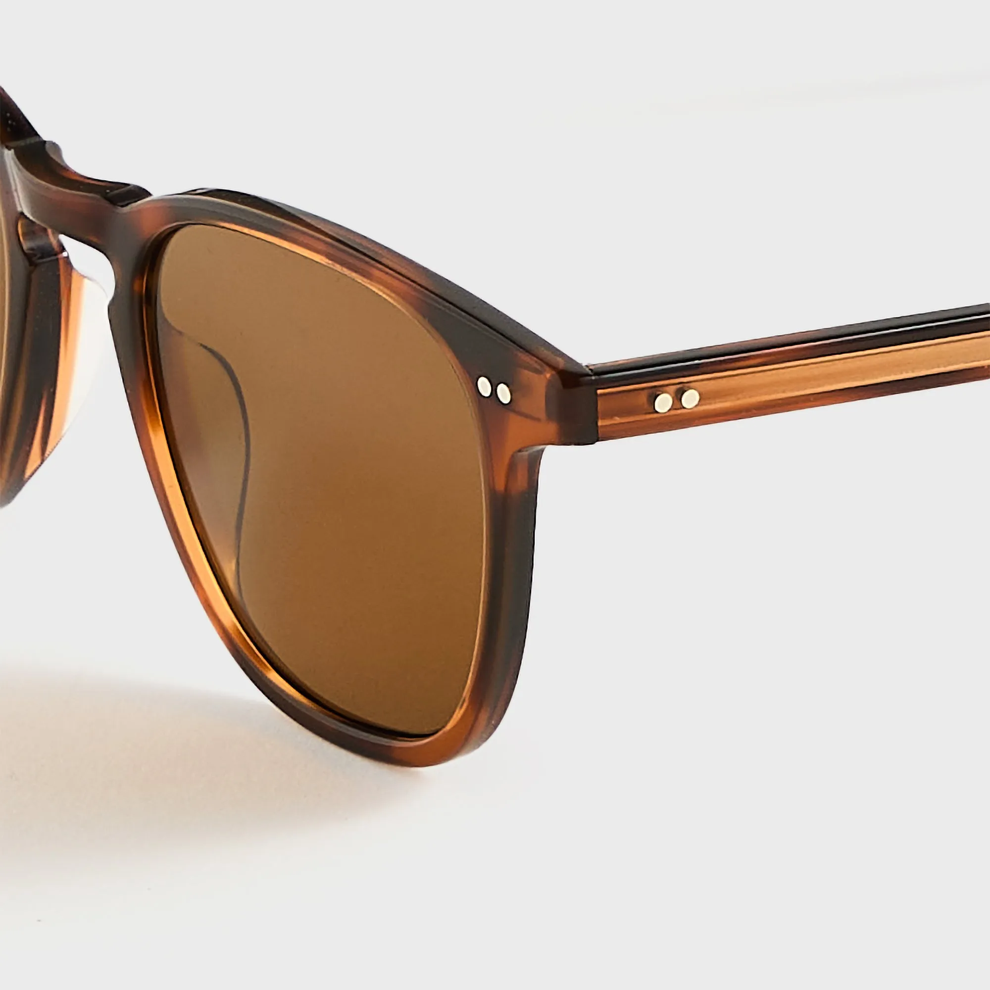 Garrett Leight Brooks Sunglasses - Spotted Brown Shell / Semi Flat Pure Coffee Polar sold by Kith product image thumbnail 3