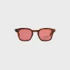 Garrett Leight Adonis Sunglasses - Moth Tortoise Antique Gold / Semi Flat Tahitian Rose sold by Kith