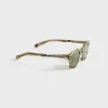 Garrett Leight Adonis Sunglasses - Celestial Grey Pewter / Semi Flat Boxwood Green sold by Kith