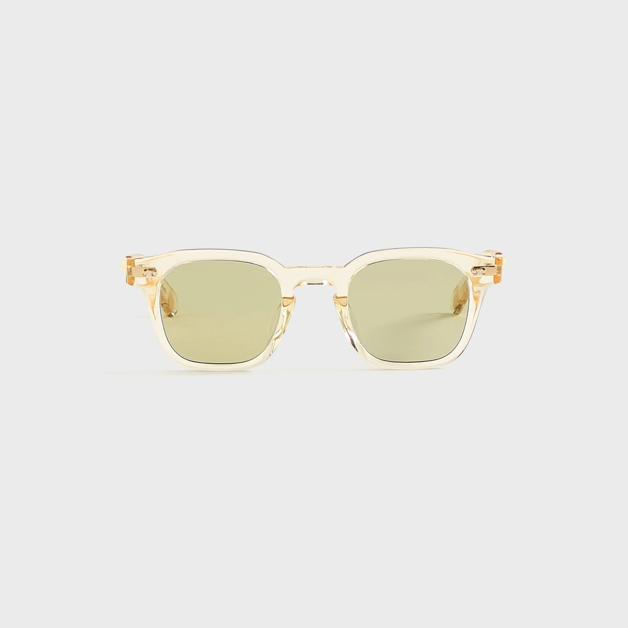Garrett Leight Adonis Sunglasses - Artist Crystal White Gold / Semi Flat Select Ochre sold by Kith