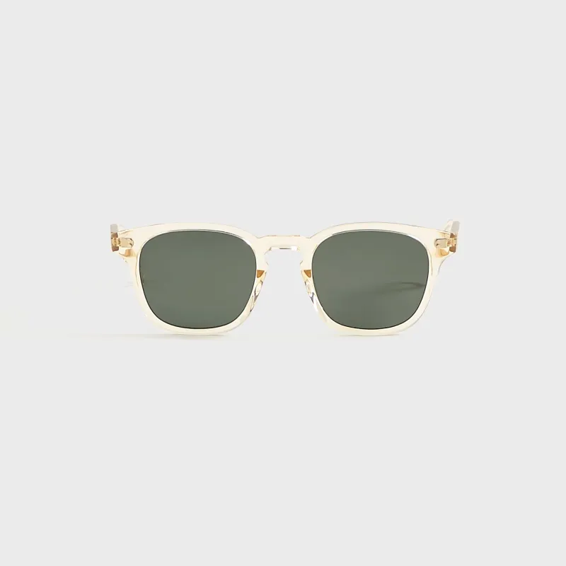 Garrett Leight Ace II Sunglasses - Pure Glass / Semi Flat Pure Blue Smoke sold by Kith