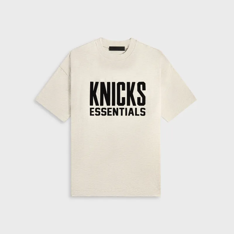 Essentials Tee Knicks Core Jersey - Light Heather sold by Kith
