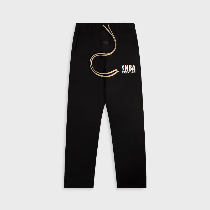 Essentials Relaxed Sweatpants NBA Core Fleece - Black sold by Kith