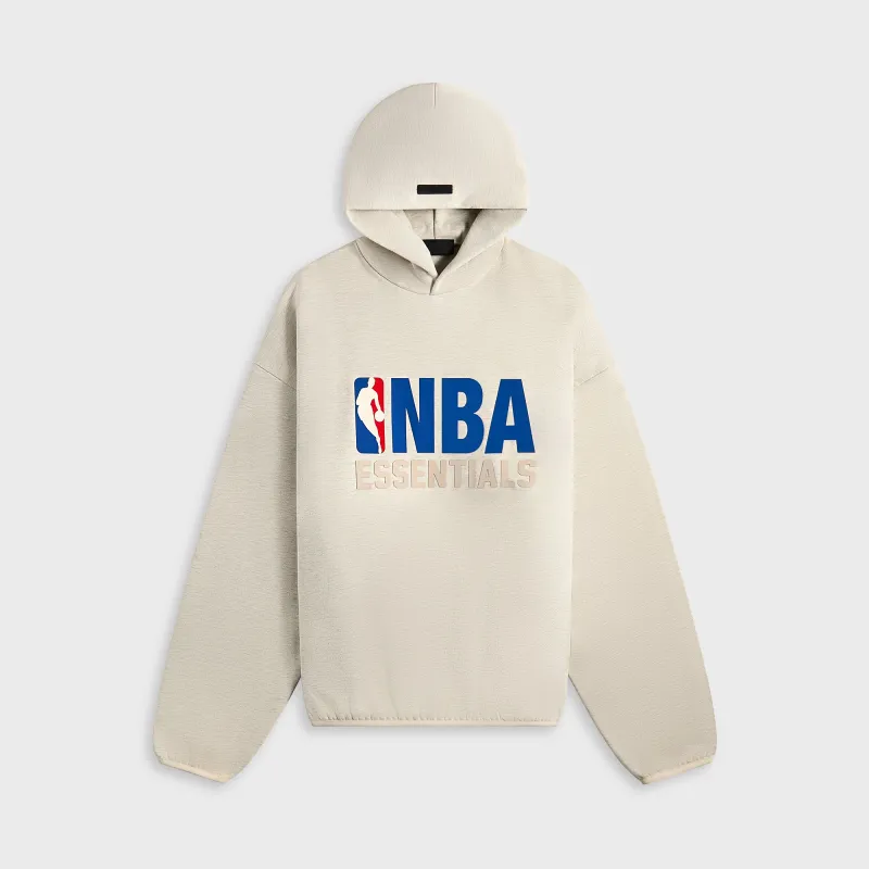 Essentials Pull Over Hoodie NBA Core Fleece - Light Heather sold by Kith