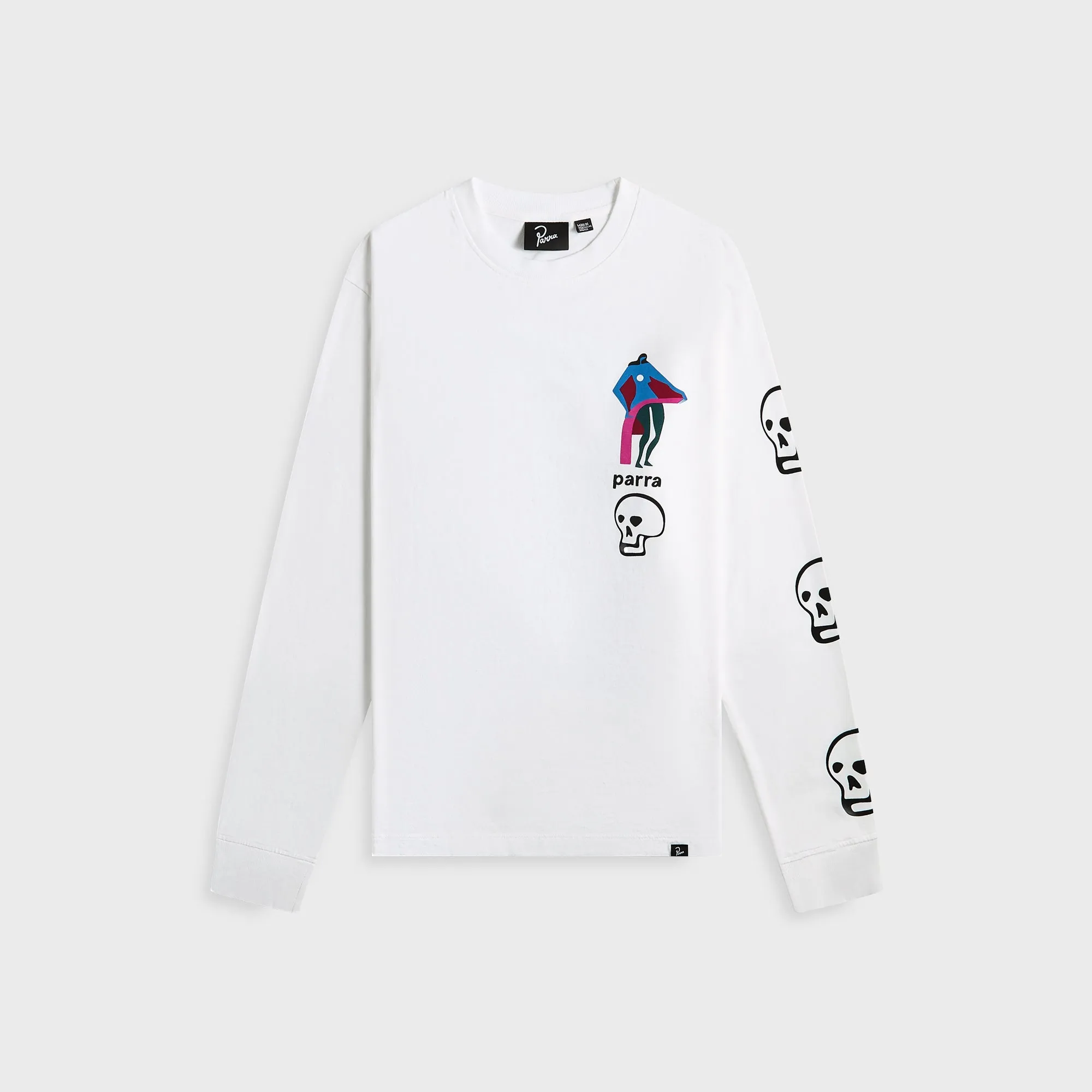by Parra Lowering The Bar Long Sleeve Tee - White sold by Kith