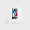 by Parra Lowering The Bar Long Sleeve Tee - White sold by Kith