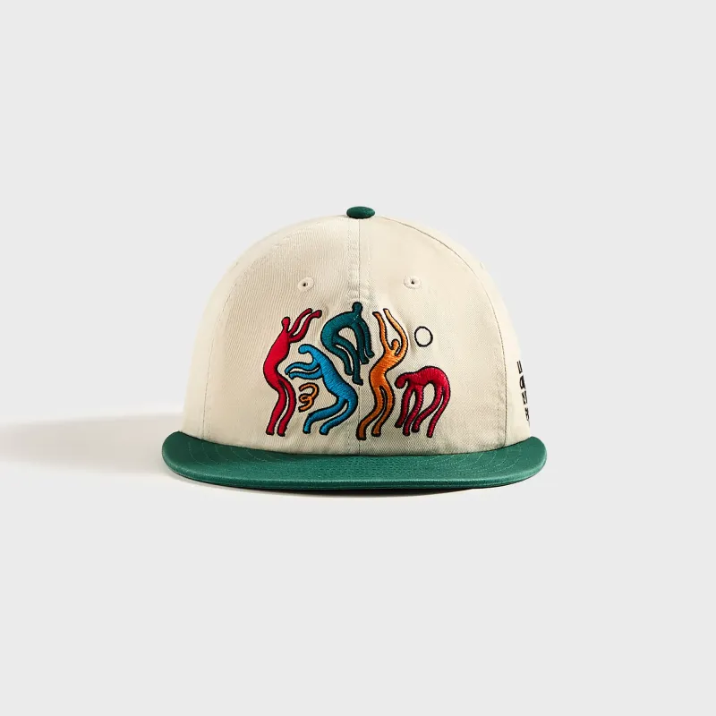 by Parra Lowercase La Chambre Nuit 6 Panel Cap - Off White made by by Parra