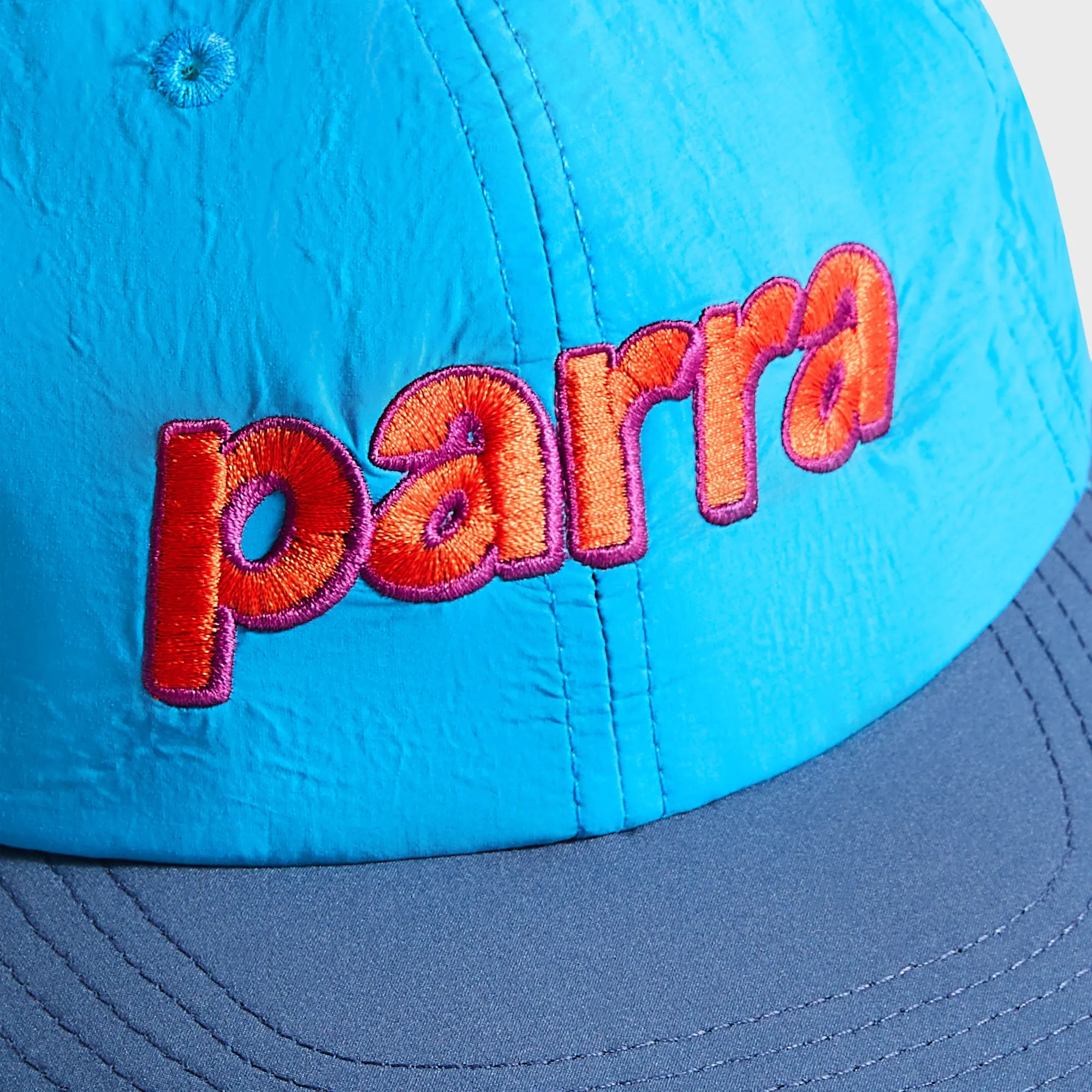 by Parra Lowercase 6 Panel Cap - Blue / Orange sold by Kith product image thumbnail 3