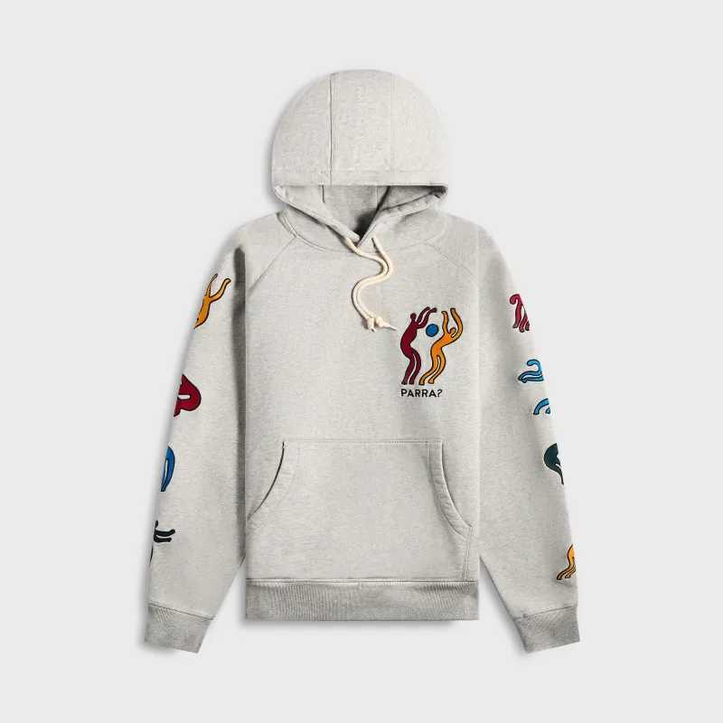 by Parra La Chambre Nuit Hooded Sweatshirt - Heather Grey sold by Kith