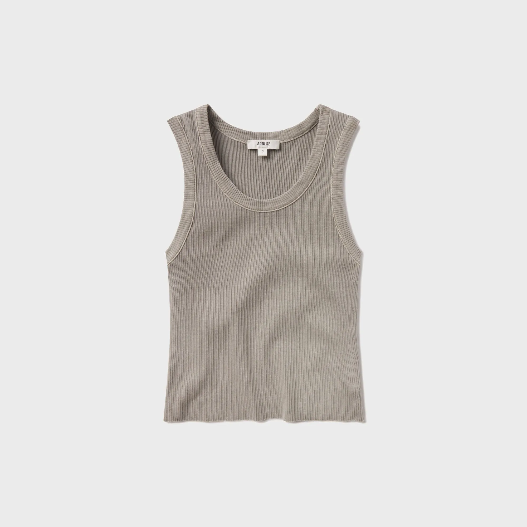 Agolde Shrunken Poppy Tank - Drab sold by Kith