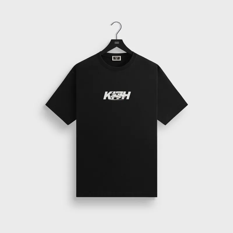 Kith for Peanuts Snoopy Run Fast Logo Tee - Black sold by Kith