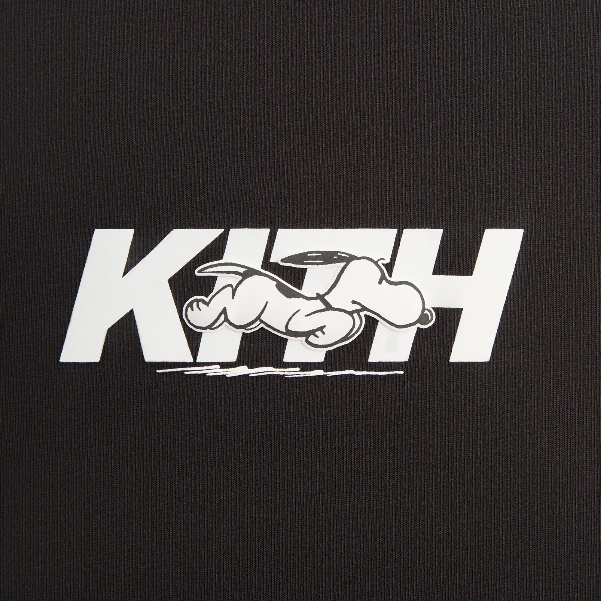 Kith for Peanuts Snoopy Run Fast Logo Tee - Black sold by Kith product image thumbnail 4