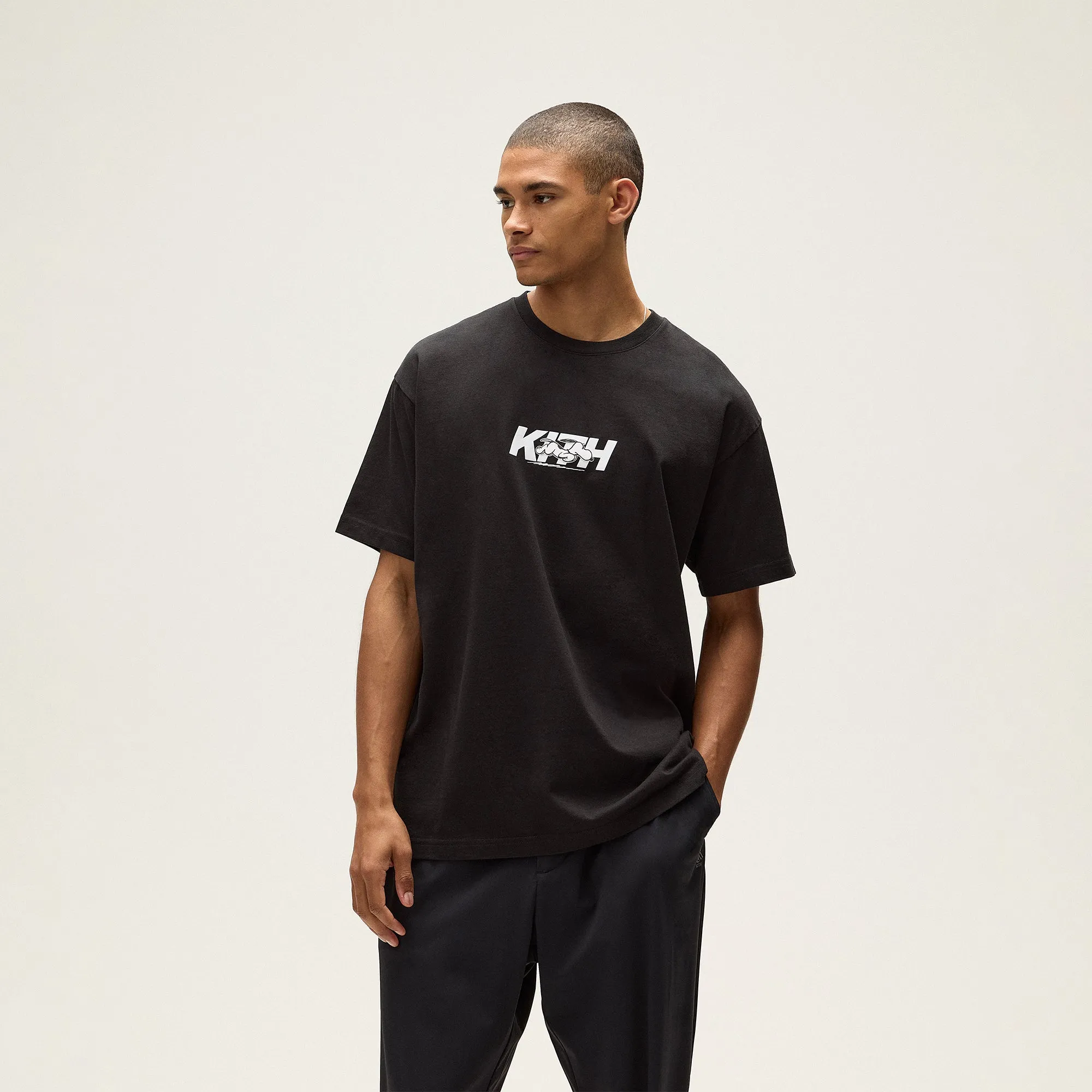 Kith for Peanuts Snoopy Run Fast Logo Tee - Black sold by Kith product image thumbnail 2