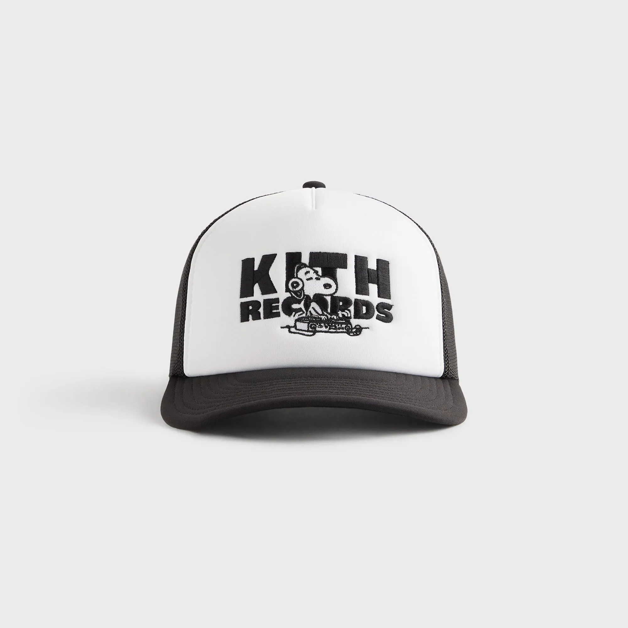 Kith for Peanuts Kith Records Nolan Poly Foam Trucker - Black sold by Kith