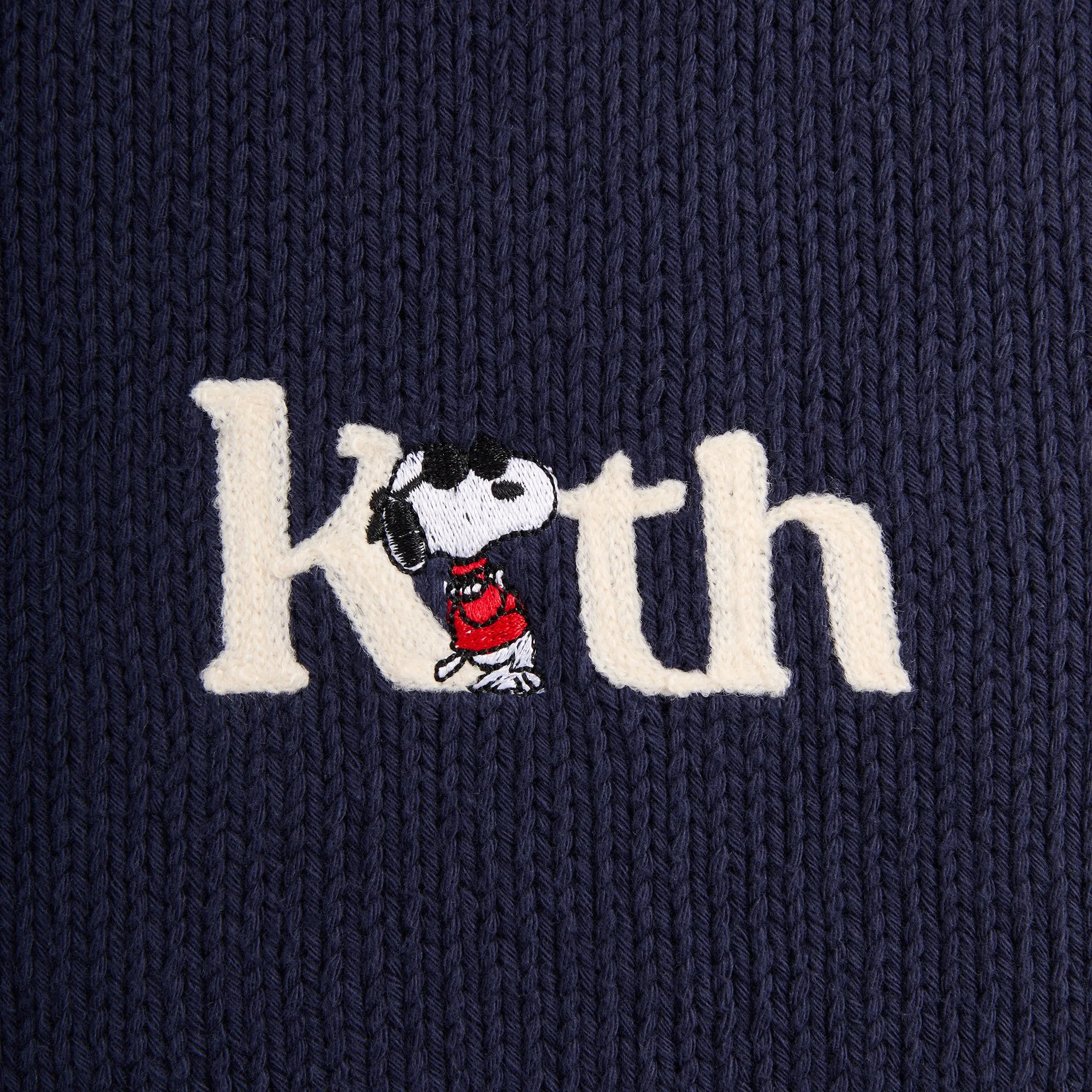 Kith for Peanuts Globe Wyona Full Zip Sweater - Nocturnal sold by Kith product image thumbnail 5