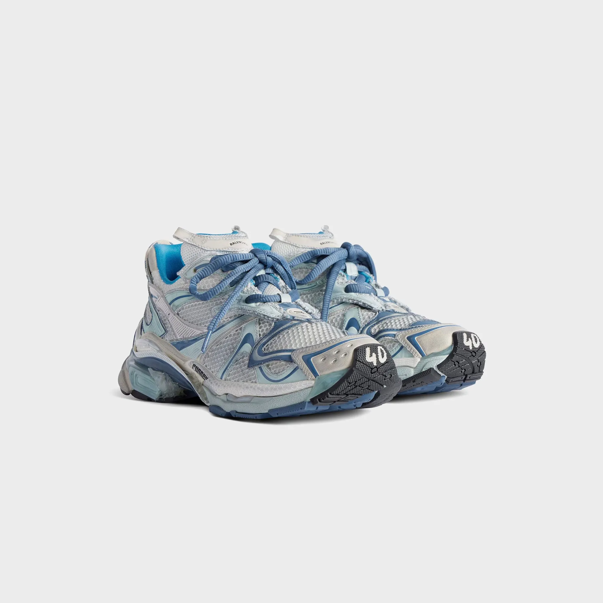 Balenciaga Runner 2 - White / Blue Mix / Beige sold by Kith product image thumbnail 2