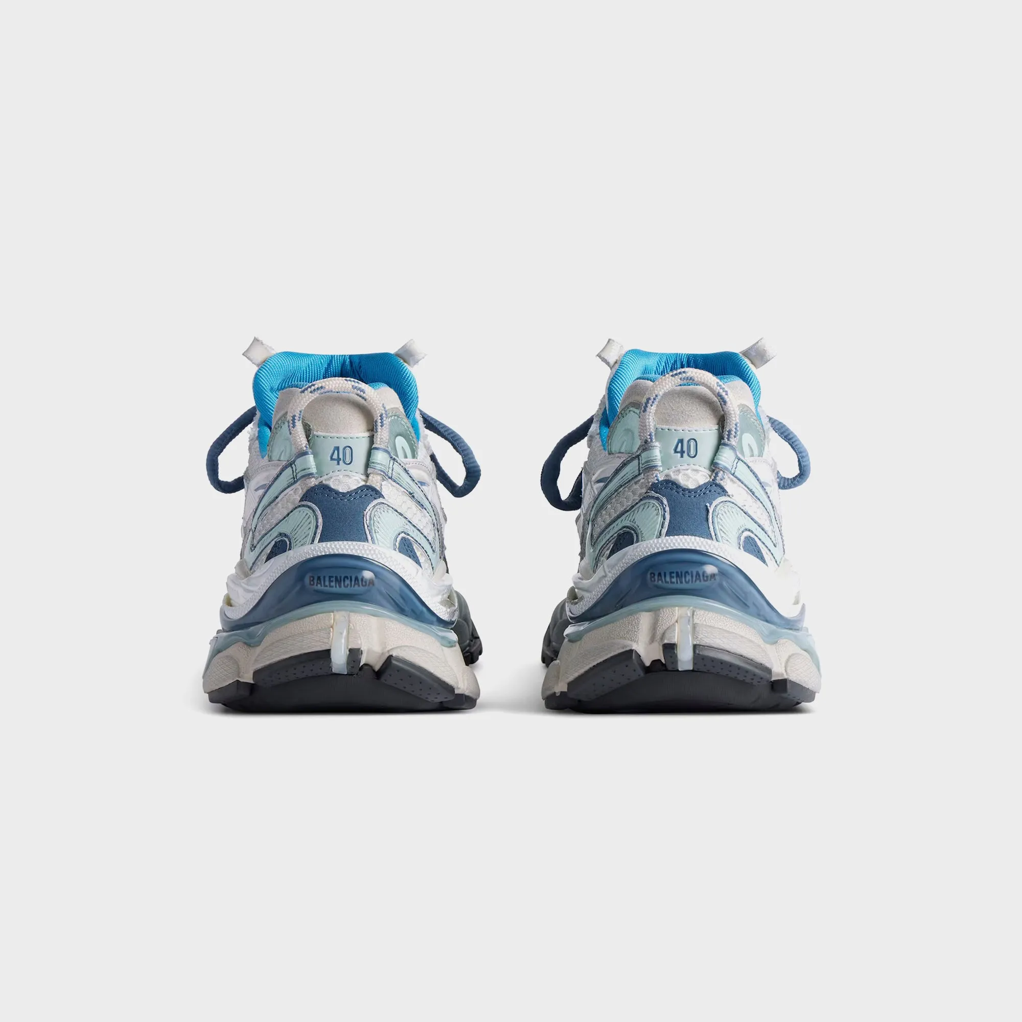 Balenciaga Runner 2 - White / Blue Mix / Beige sold by Kith product image thumbnail 3
