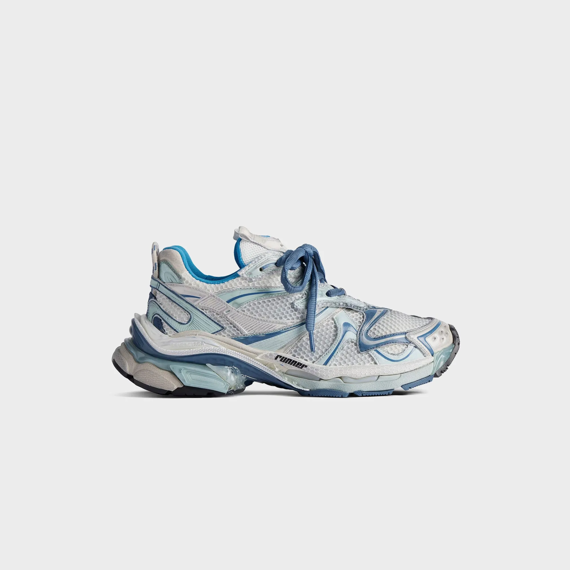 Balenciaga Runner 2 - White / Blue Mix / Beige sold by Kith