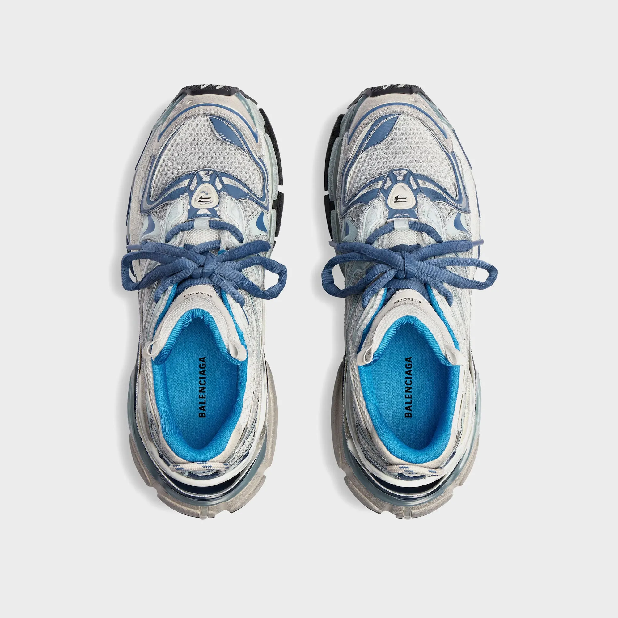 Balenciaga Runner 2 - White / Blue Mix / Beige sold by Kith product image thumbnail 4