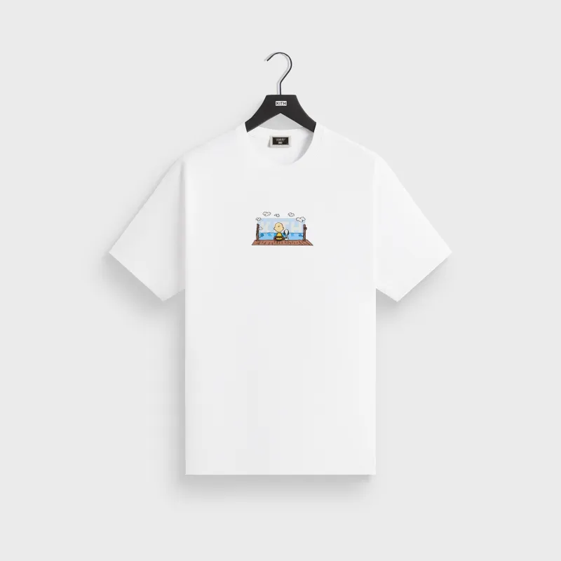 Kith for Peanuts Ocean View Classic Logo Tee - White sold by Kith