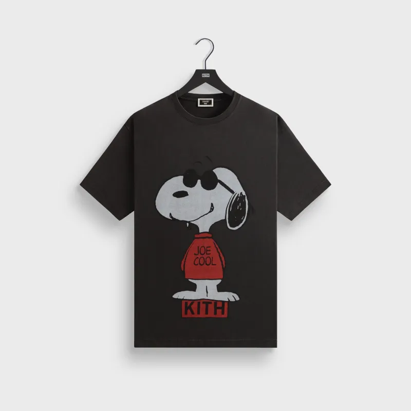 Kith for Peanuts Joe Cool Vintage Tee - Black sold by Kith