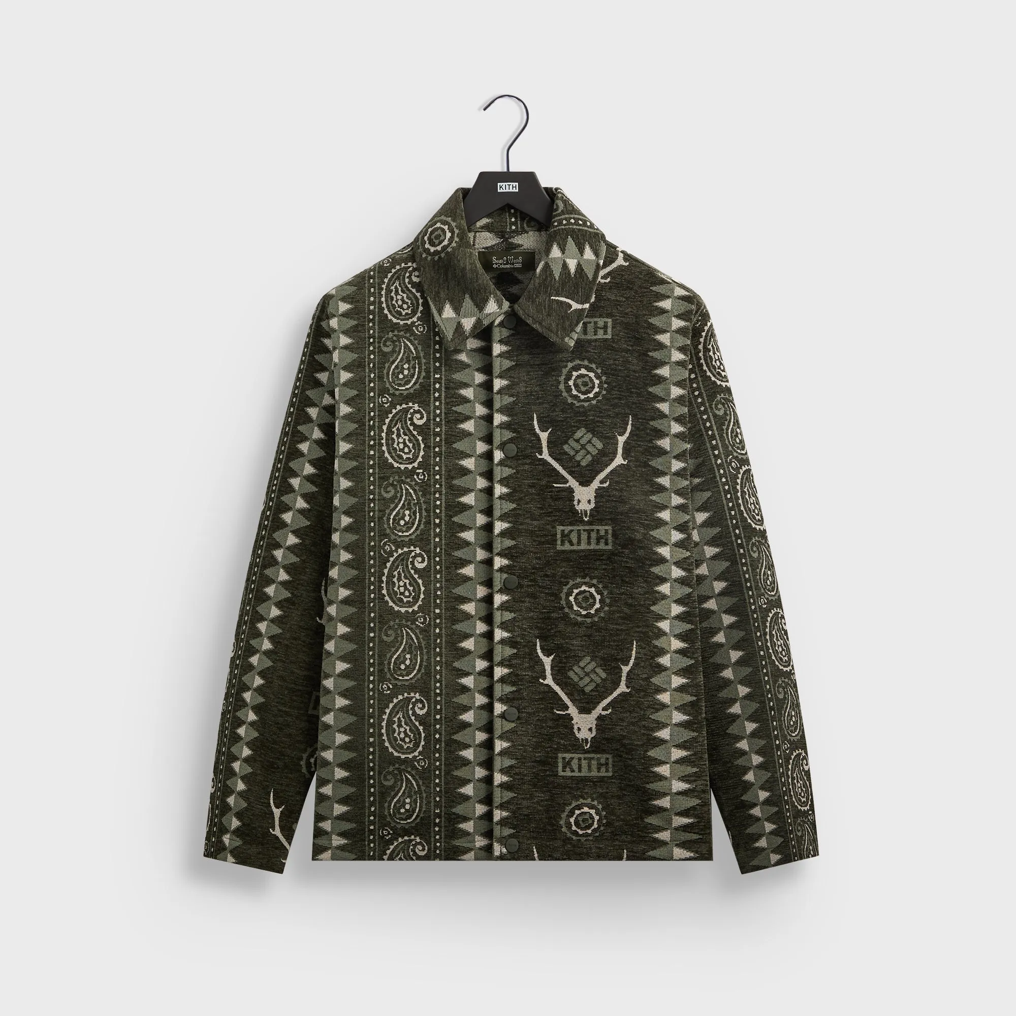 Kith & South2 West8 for Columbia Tapestry Coaches Jacket - Kalamon sold by Kith
