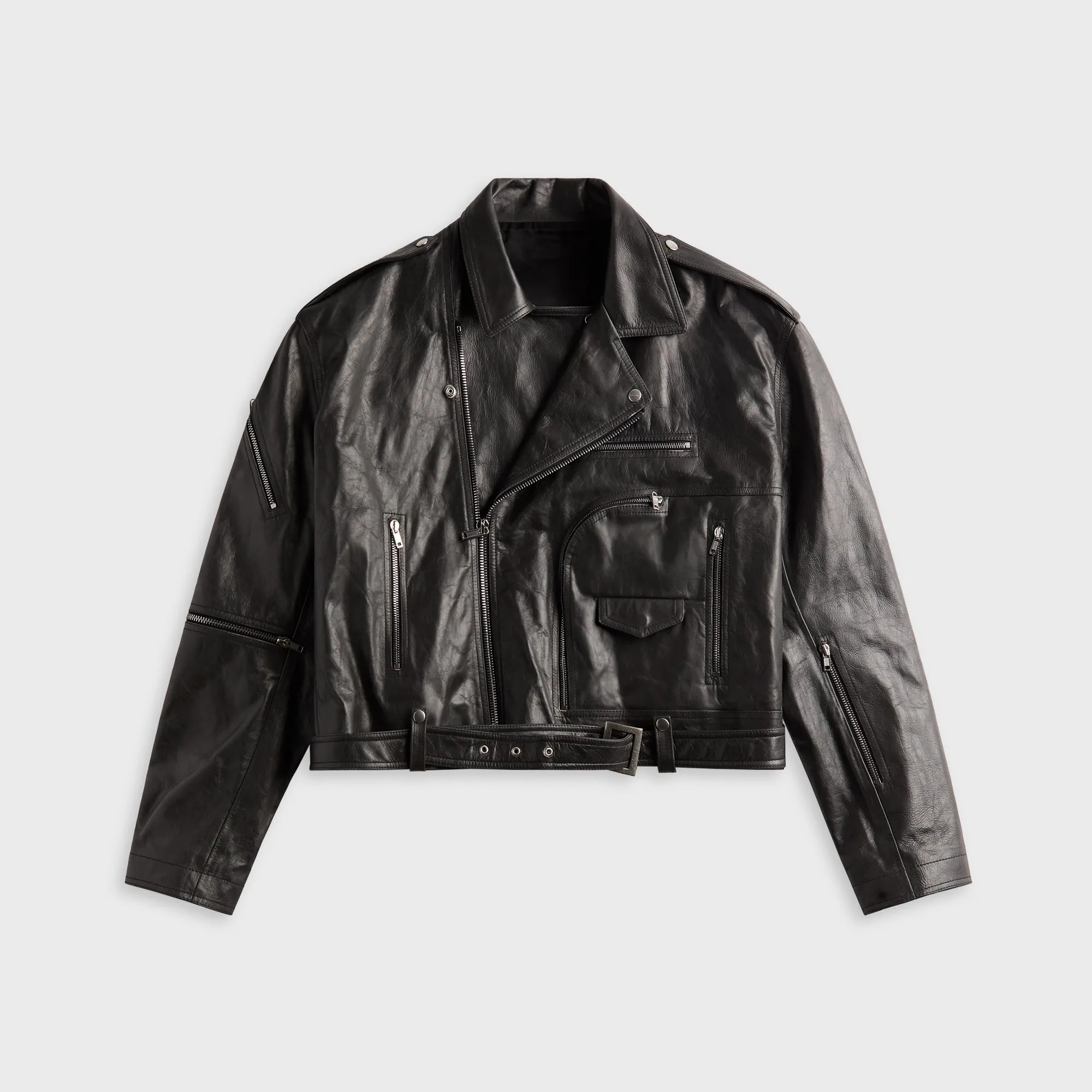 Rick Owens Cropped Jumbo Jacket - Black sold by Kith