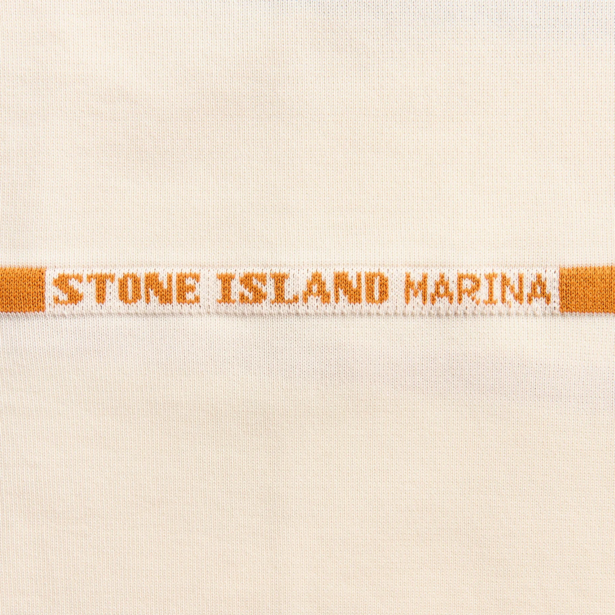 Stone Island Striped Soft Organic Cotton Marina LS Polo - Ivory sold by Kith product image thumbnail 3