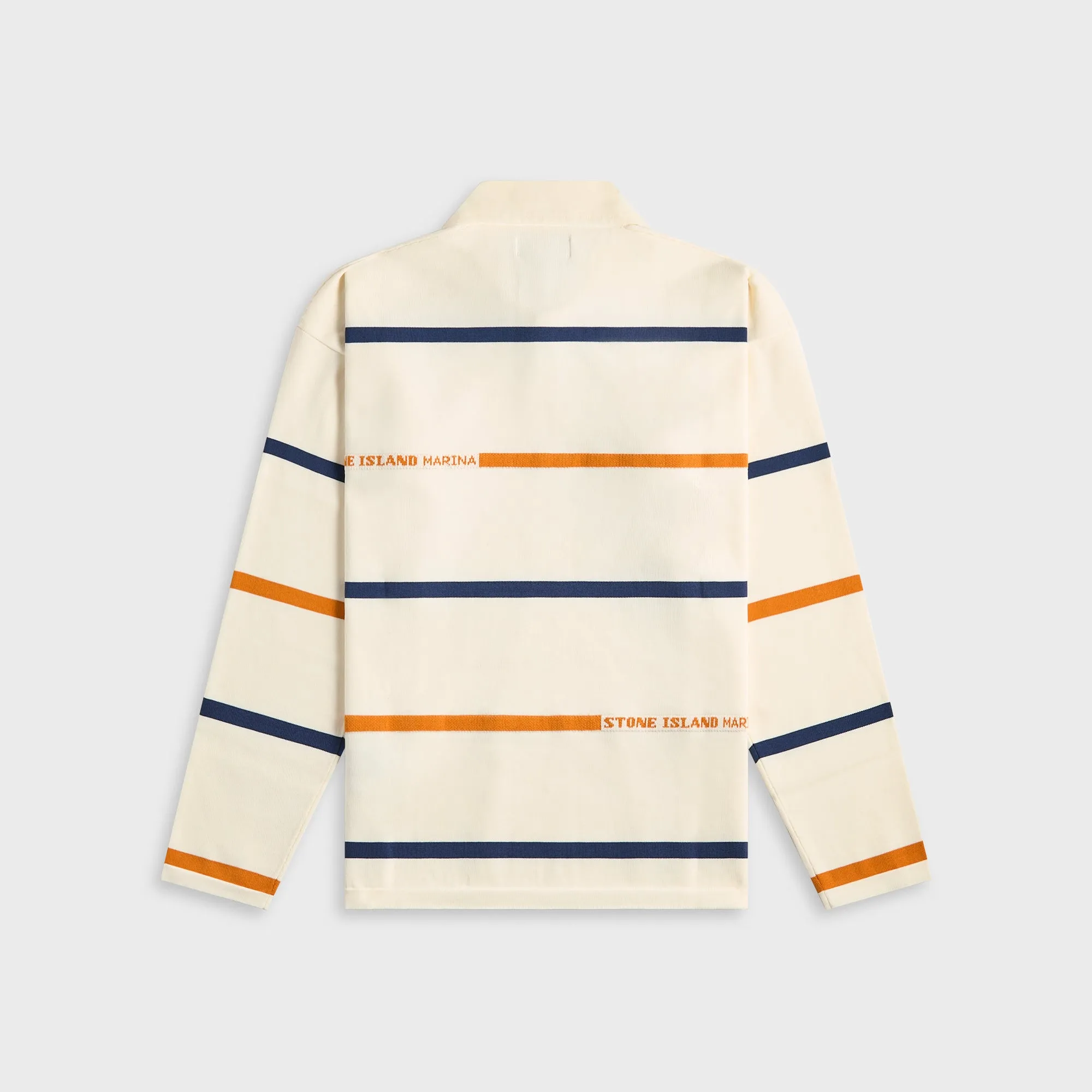 Stone Island Striped Soft Organic Cotton Marina LS Polo - Ivory sold by Kith product image thumbnail 2