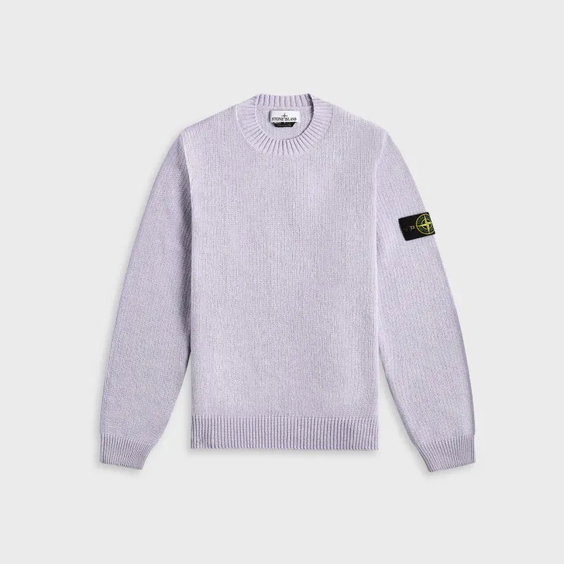 Stone Island Raw Hand Cotton Crewneck - Lilac sold by Kith