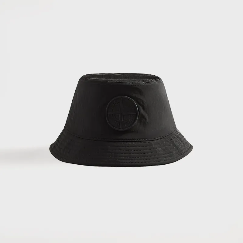Stone Island Nylon Metal Bucket Hat - Black sold by Kith