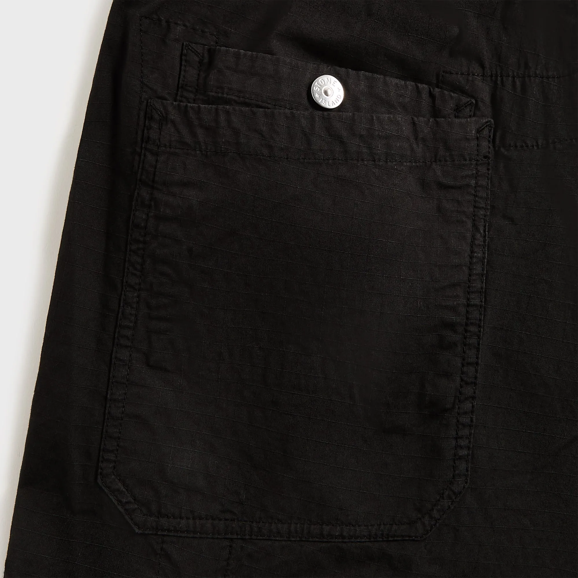 Stone Island Mil-Spec Stretch Ripstop-Tc Garment Dyed Cargo Pant - Black sold by Kith product image thumbnail 3