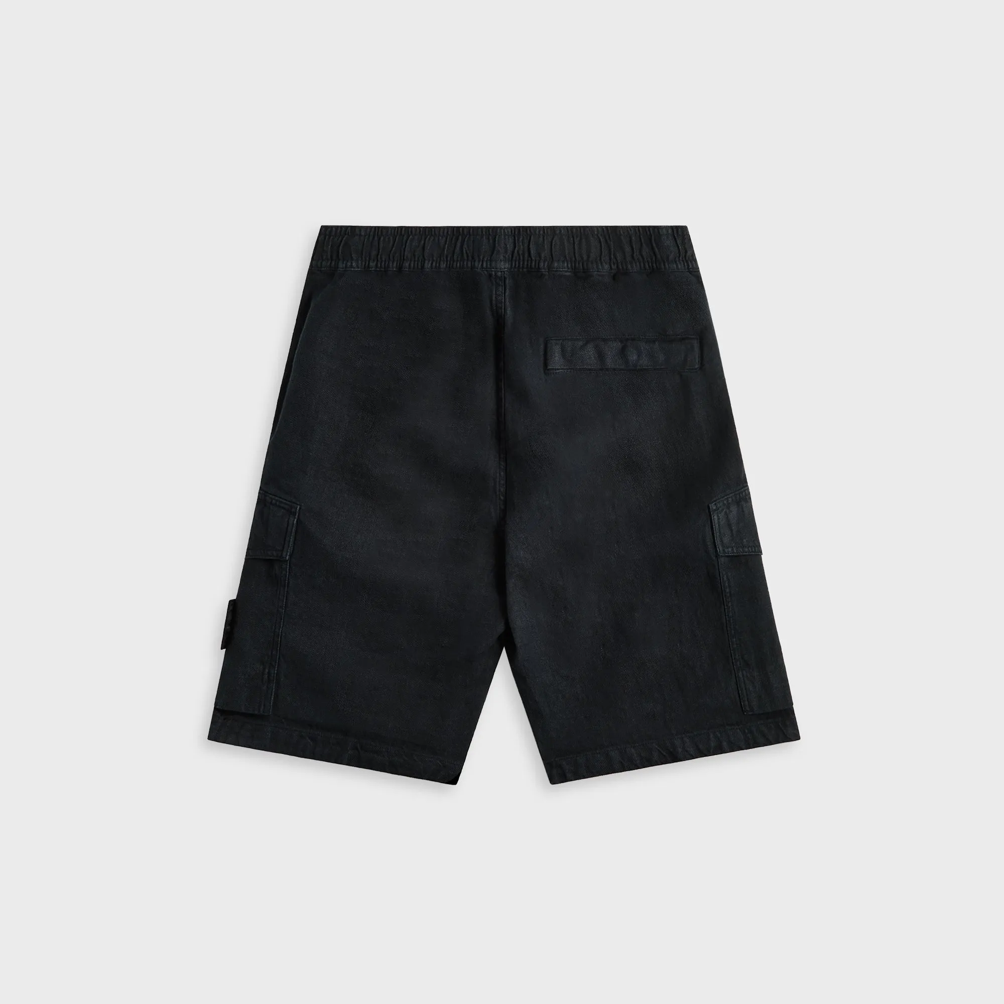Stone Island Diagonal Linen Garment Dyed Ghost Piece Shorts - Navy Blue sold by Kith product image thumbnail 2