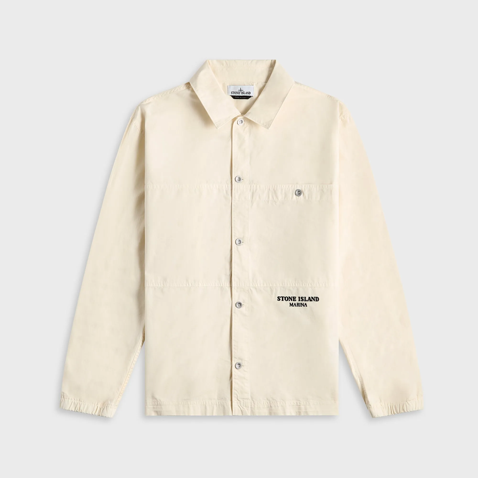 Stone Island Cotton Tela Marina Shirt - Ivory sold by Kith
