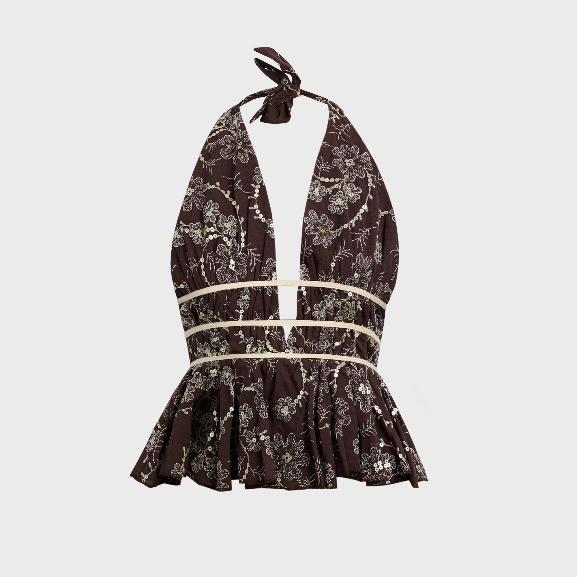 Siedres Minila Top - Brown sold by Kith