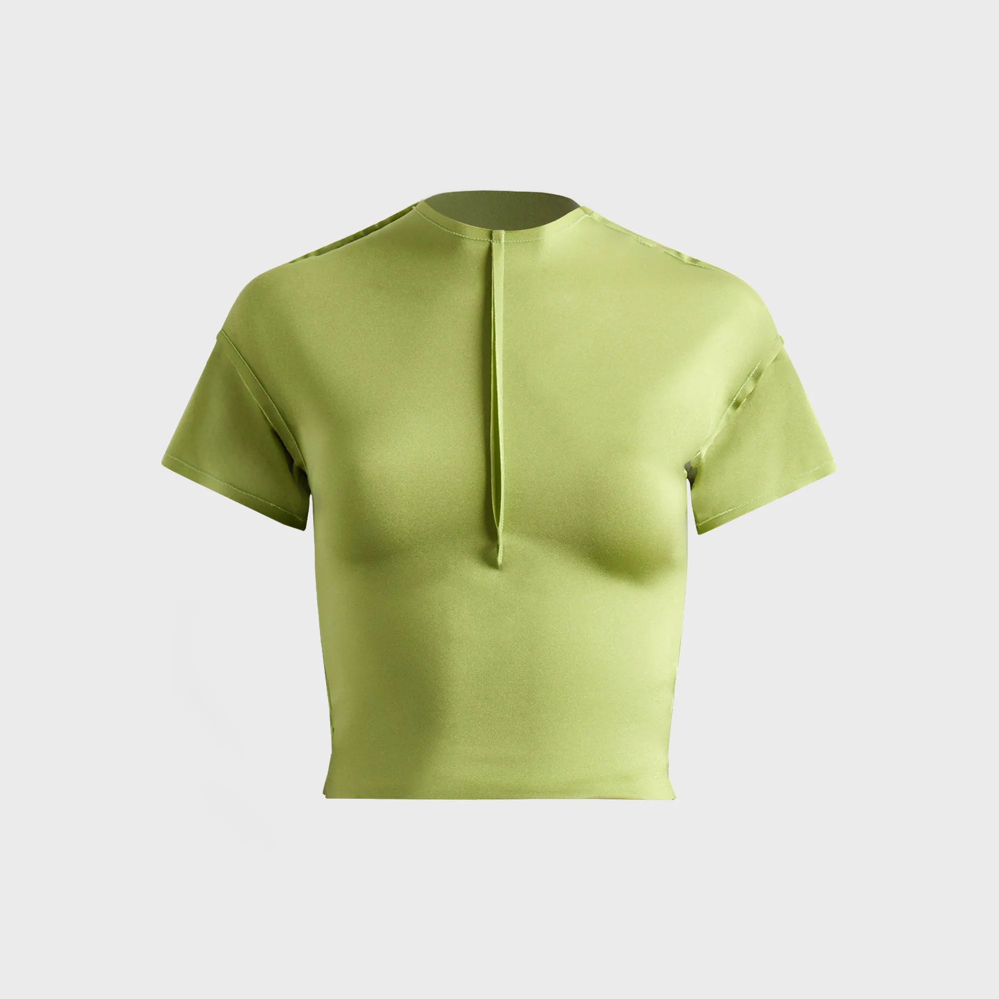 Sami Miro Vintage Open Seam Mini Tee - Lime sold by Kith