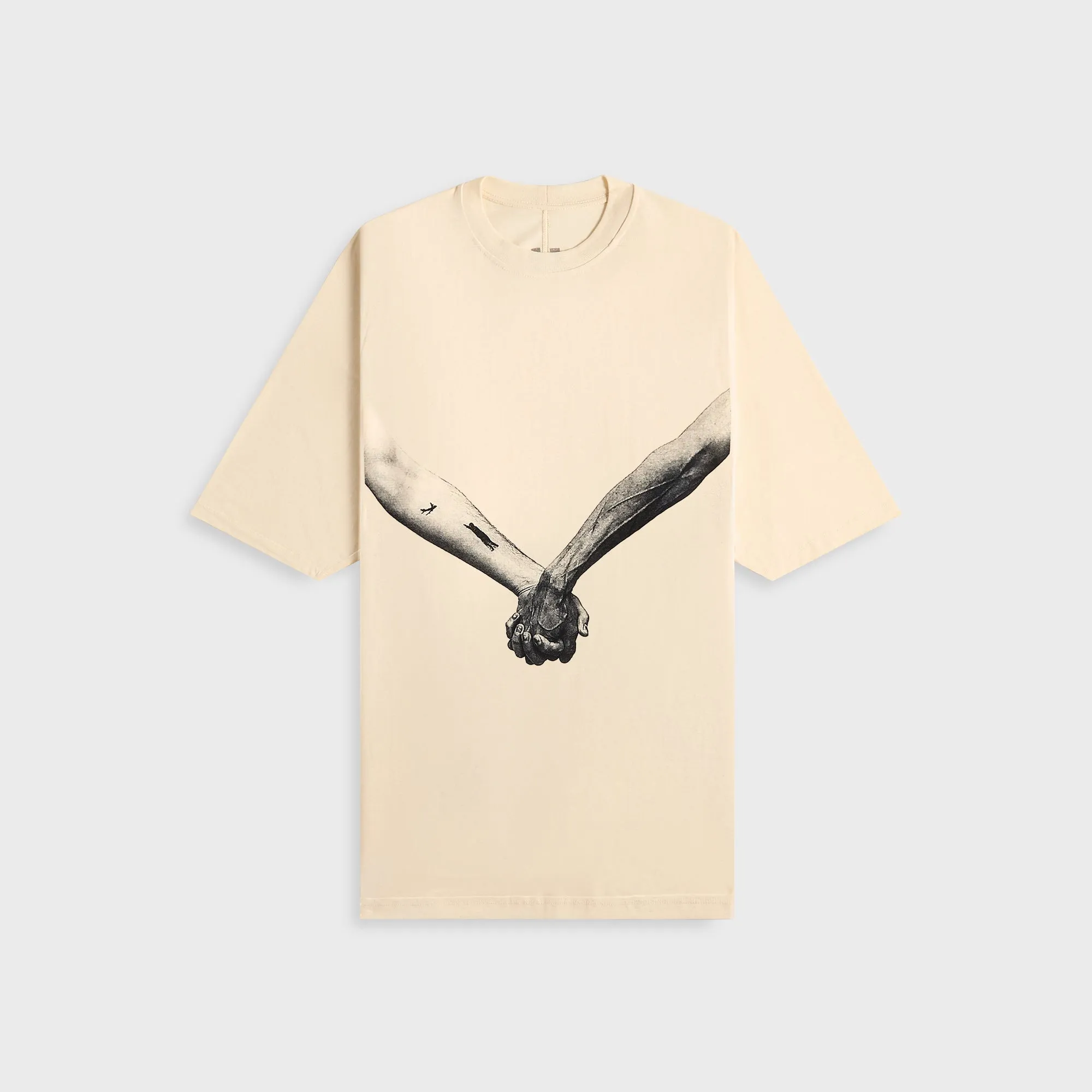 Rick Owens Tee Jumbo - Natural Black sold by Kith