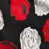Marni Medium Roses Compact Cotton Short Sleeved Bowling Shirt - Black sold by Kith