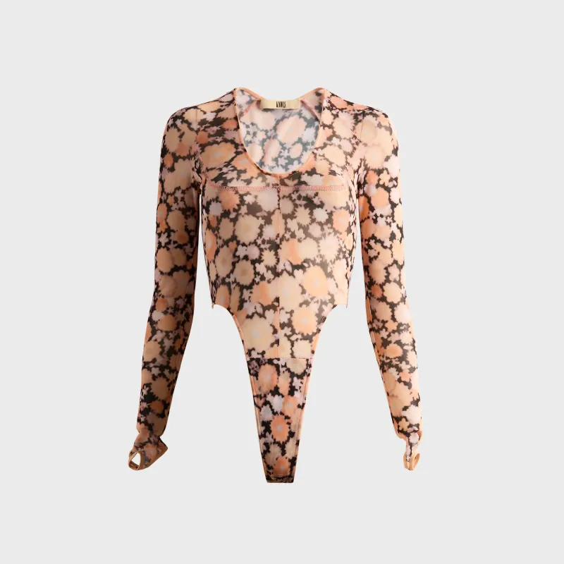 KNWLS Haze Leotard - Hazy Floral sold by Kith