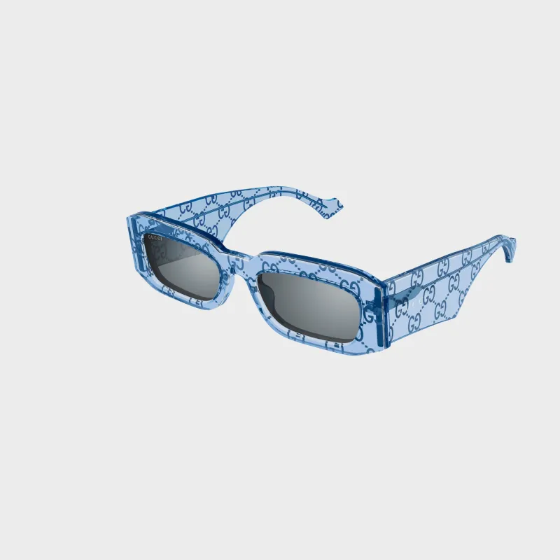 Gucci GG All-Over Acetate Frames 26S - Blue sold by Kith