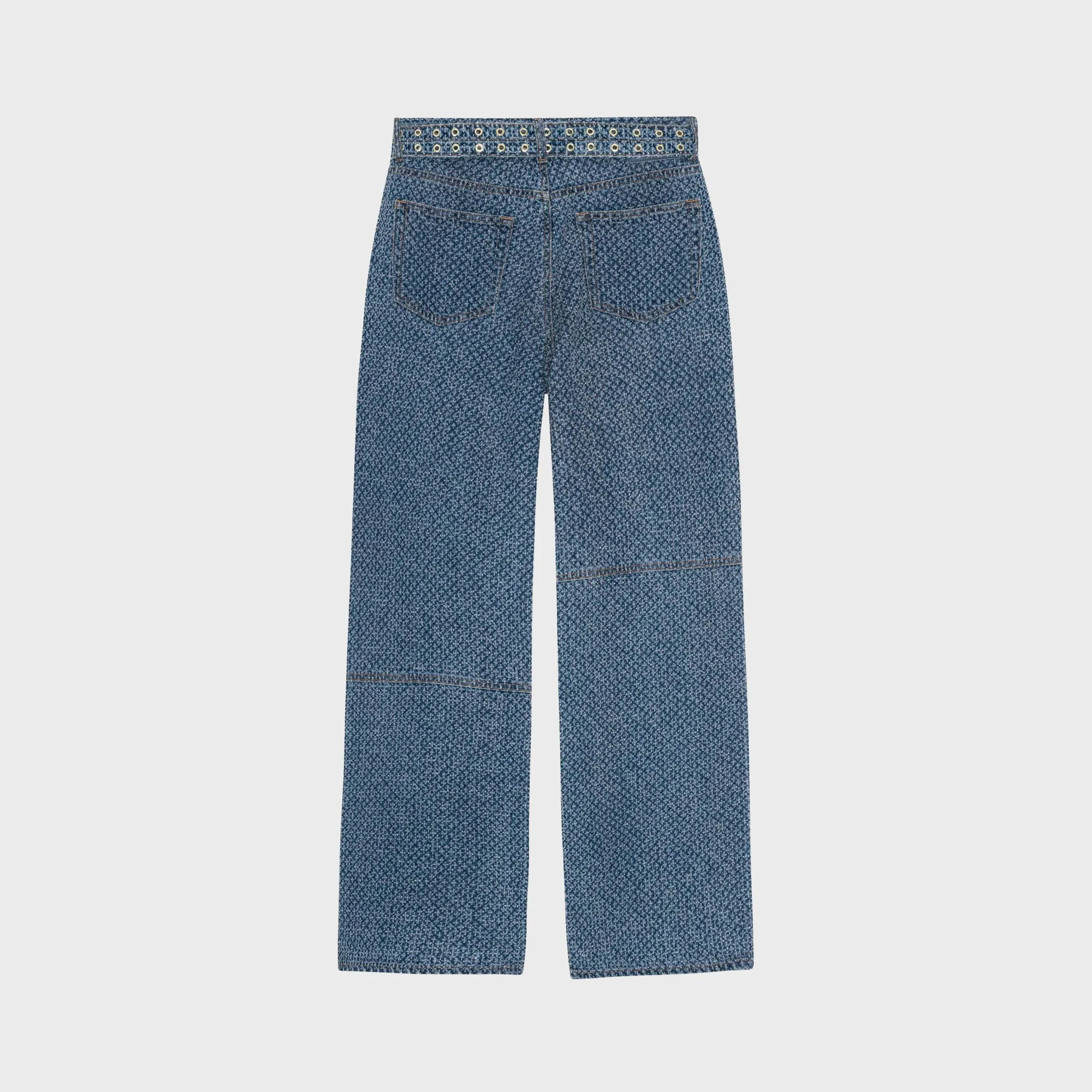 Ganni Fluffy Denim Izey Belt - Mid Blue Stone sold by Kith product image thumbnail 2