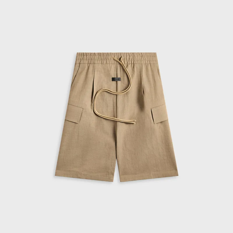 Fear of God Cargo Short - Melange Beige sold by Kith
