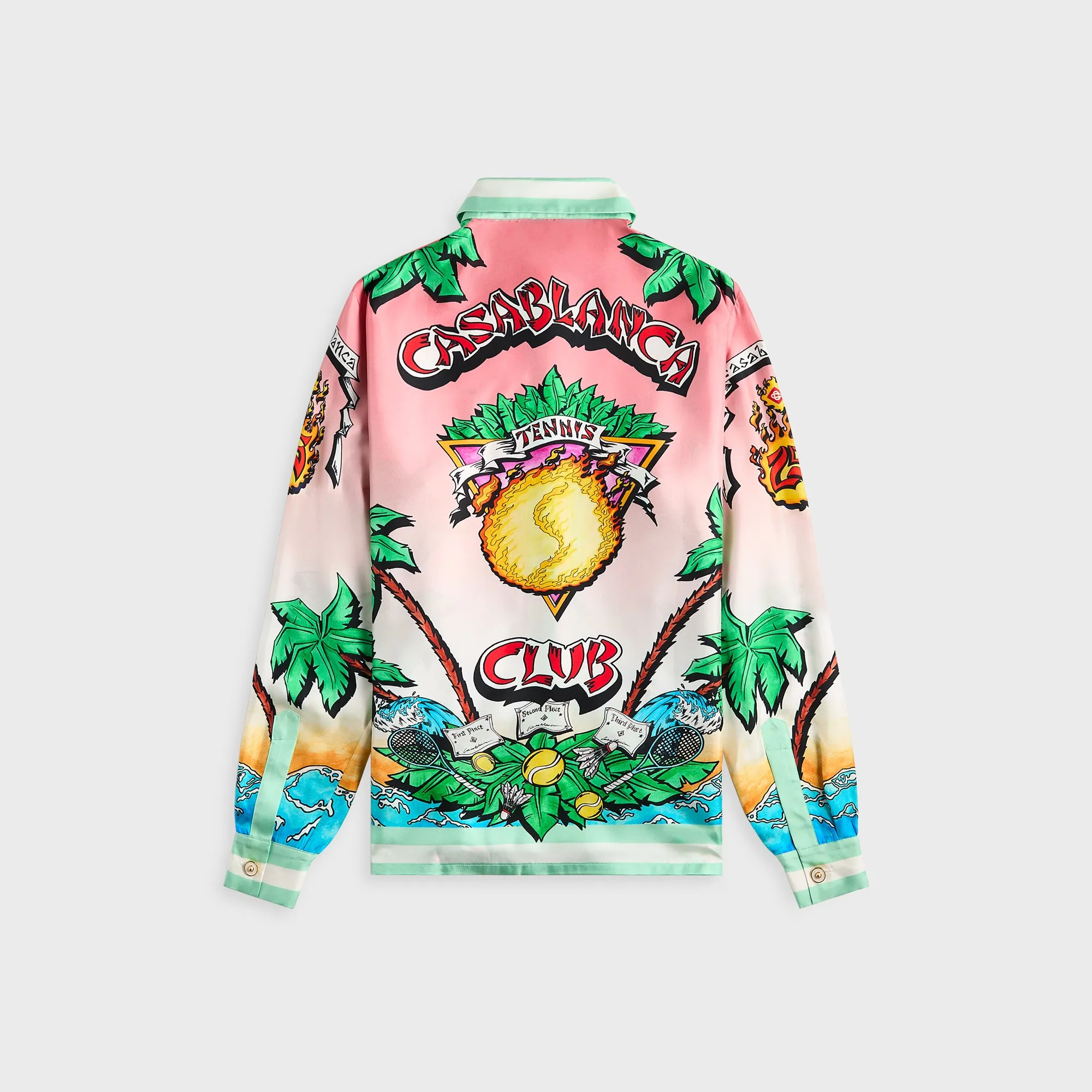 Casablanca Silk Twill Tennis Club Shirt - Multicolor sold by Kith product image thumbnail 2