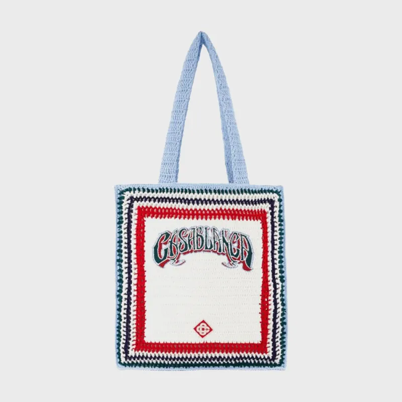Casablanca Large Crochet Bag - White sold by Kith