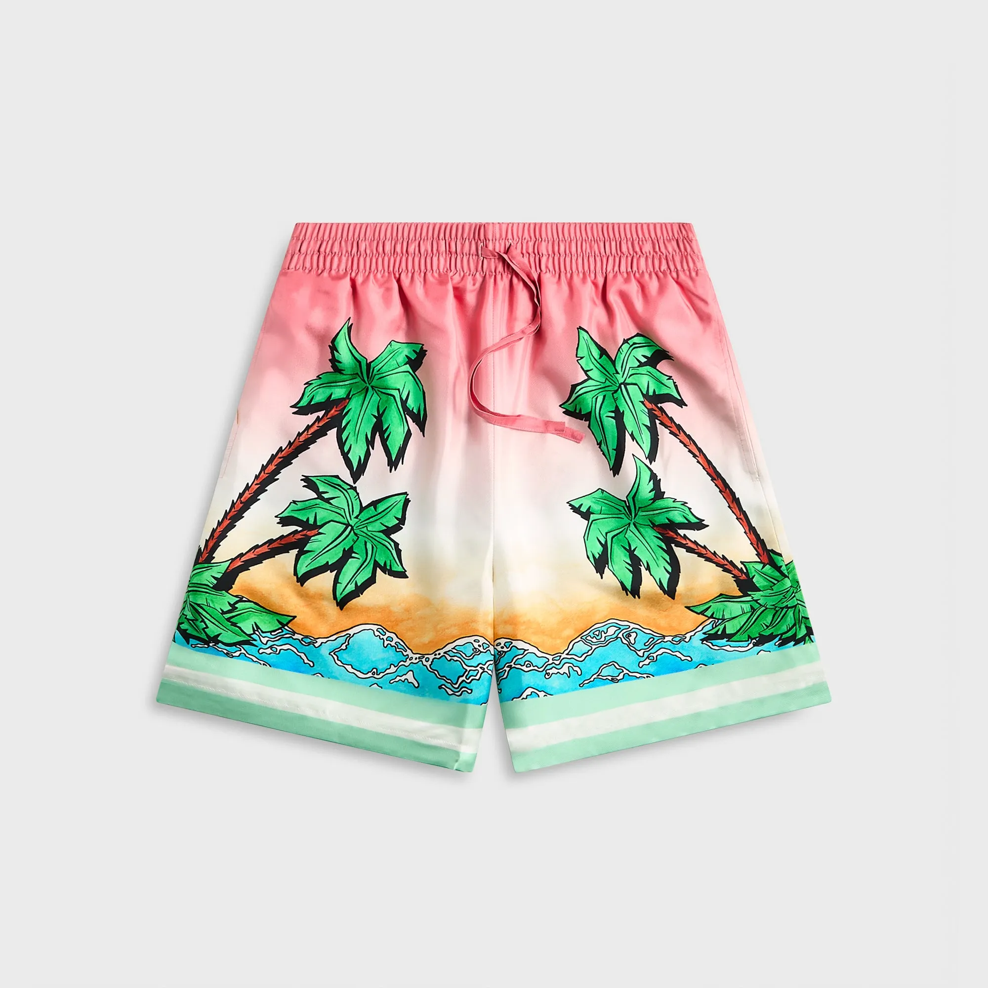 Casablanca Drawstring Shorts - Pink / Multicolour sold by Kith